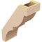 Ekena Millwork 5-inch W x 10-inch D x 14-inch H Valencia Rough Cedar Woodgrain TimberThane Knee Brace, Primed BRCUR05X10X14VALRCPR - alternate 3